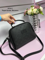 Чорні літери (вдавка) — молодіжний каркасний клатч з двома блискавками (0334-2)