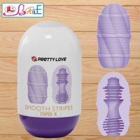 Яйце мастурбатор середнього розміру Pretty Love «Smooth stripes Cupid-X» від Baile