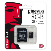 Карта памяти micro KINGSTON 8GB 10 class (c адаптером)