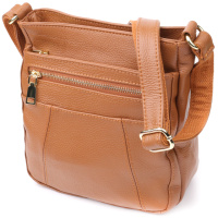 Удобная вертикальная женская сумка из натуральной кожи sale_15125 Vintage Рыжий