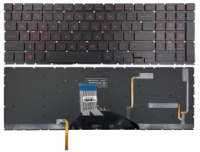 Клавіатура HP Omen 15-DH 15-DC чорна без рамки Прямий Enter підсвітка RED Original PRC