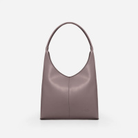 ДИМЧАТА (темний беж) - формат А4 - якісна та елегантна сумка на блискавці овальної форми (Луцьк, 850)