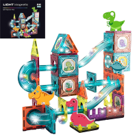 Конструктор магнітний Magnetic DIY 86 елемента з кульками Різнокольоровий