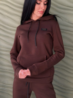 Теплий спортивний костюм «Whisper» оптом | Батал 54-56, Шоколадний