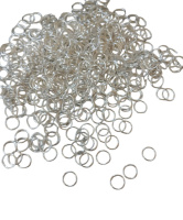 Соединительные колечки. Размер - 8 мм. Упаковка- 5 грамм.(прим.60 шт).  Цвет - серебро