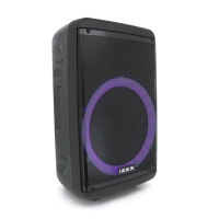 Мощная акустическая система с подсветкой ZXX-7878, 60W, 2 Bluetooth микрофона, встроенный аккум 12B 5A, питание 220в, Black, Box