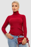 Гольф жіночий однотонний, колір бордовий, 204R181