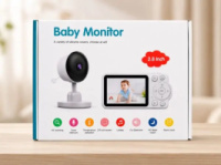 Відеоняня C3 з LCD-дисплеєм 2,8 дюйма / Відеоняня з нічним баченням і двостороннім зв'язком