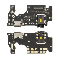 Разъём зарядки для ZTE Blade V30 Vita на плате с микрофоном и компонентами