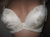 Бюстгальтер Blue Rose чашка С push up гладкий вибита тканина бежевий