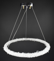 Люстра подвесная хрустальная LED 28136 Хром 25-170х64х64 см.