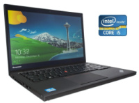 Ультрабук Б-класс Lenovo ThinkPad T440s / 14« (1600x900) TN / Intel Core i5-4300U (2 (4) ядра по 1.9 - 2.9 GHz) / 8 GB DDR3 / 120 GB SSD / Intel HD