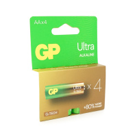 Батарейка GP Ultra 15AU-2UE4, щелочная AA, 4 шт в блистере, цена за блистер