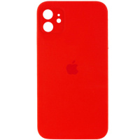 Чохол для Apple iPhone 11 (6.1«») - Silicone Case Square Full Camera Protective (AA) Червоний / Red - купити в SmartEra.ua