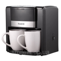 Кафеварка 450 Вт MAGIO MG-450, кавоварка для дому, маленька кавомашина