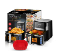 Фритюрниця багатофункціональна на 10,5 літрів 3500Вт на 2тена Zepline ZP-109А з силіконовою формою в комплекті