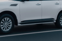 Дверные молдинги (4 шт, черные) для Infiniti QX80 2013-2024 гг