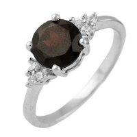 Серебряное кольцо CatalogSilver с натуральным гранатом 1.63ct, вес изделия 3,02 гр (1228456) 17.5 размер