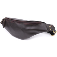 Бананка для чоловіків з гладкої натуральної шкіри 723135 Коричневий