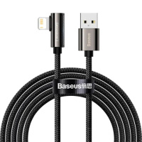 Дата кабель Baseus Legend Series Elbow USB to Lightning 2.4A (1m) (CALCS-01), Black - купити в SmartEra.ua