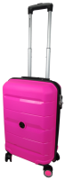 Пластикова маленька валіза з поліпропілену 40L My Polo рожева