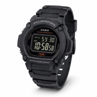 Чоловічий годинник Casio W-219H-8B спортивний електронний з водозахистом 5 ATM