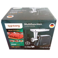 Електрична м'ясорубка Rainberg RB-677 2600W з насадкою для ковбас