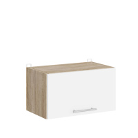 Кухонный модуль под вытяжку Эверест Эко 500 дуб сонома/нимфея Альба (белый) 50х30х28 см (DTM-071012)