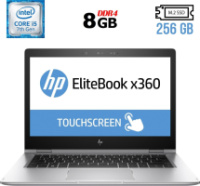 Ноутбук-трансформер HP EliteBook x360 1030 G2 / 13.3« (1920x1080) IPS Touch / Intel Core i5-7300U (2 (4) ядра по 2.6 - 3.5 GHz) / 8 GB DDR4 / 256 GB