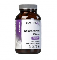 Ресвератрол 250 мг, Beautiful Ally, Bluebonnet Nutrition, Resveratrol 250 мg, 30 растительных капсул