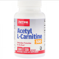 Ацетил L-Карнитин, Acetyl L-Carnitine, Jarrow Formulas, 500 мг, 120 капсул