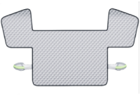 Шторка солнце/влаго/снегозащитная ST-4022S, на лобовое и 2 передних стекла,1600х1200 мм, 6 натяжек,алюминиевая пленка+хлопок+нетканый материал,серебро