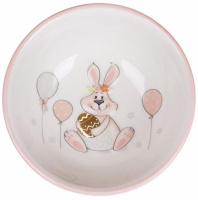 Пиала керамическая «Веселый кролик» с золотым яйцом 280мл