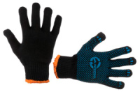 Перчатки Intertool 70/30 с точкой 68г черные 10« (SP-0132) (12 шт.)