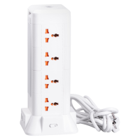 Сетевой фильтр удлинитель 2.8 м с лампой на 12 универсальных розеток с 2 USB, 1 Type-C, беспроводная зарядка