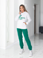 Жіночий теплий спортивний костюм «Award» | Норма і батал Зелений, 50-52