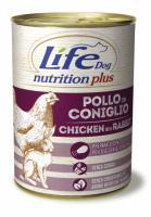 Консерва для собак LifeDog chicken with rabbit 400g,ЛайфДог 400гр Курица с кроликом