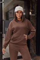 Спортивний костюм худі та джогери «Dante» | Норма і батал | Розпродаж моделі Шоколадний, 42-44