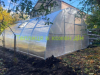 Теплица «СТАНДАРТ»4*4*2,10 (ш. д.в.) 16кв. м., покрытая поликарбонатом 6мм, от производителя.