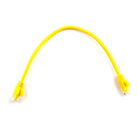 Патч-корд литой RITAR, UTP, RJ45, Cat.5e, 0,3m, желтый, Cu (медь)