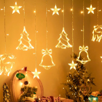 Гирлянда от сети новогодняя Bell 13739 3 м желтая