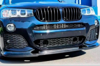 Накладка на передний бампер (для M-Sport, Карбон) для BMW X4 F26 2014-2018 гг