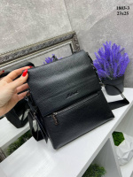 АКЦІЯ! Два відділення - стильна, чоловіча сумка з додатковими кишенями - 23х25 см  (1803-3)