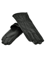 PODIUM Перчатка Женская кожа F24-17/1 мод9 black флис Распродажа