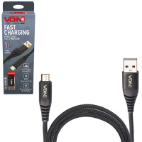 Кабель  VOIN CC-4202M BK USB - Micro USB 3А, 2m, black (быстрая зарядка/передача данных) (CC-4202M BK)