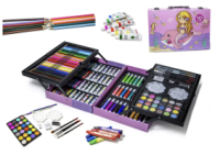 Великий набір для малювання та творчості для дітей Русалонька, 145 предметів у кейсі.