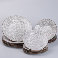 Столовий сервіз на 6 персон керамічний Grand, білий