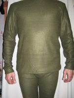 Термобілизна чоловіча олива 100% бавовна байка гольф і штани Україна розмір М (46) шкарпетки в подарунок