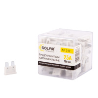 Набір запобіжників Solar «стандарт», цинковий сплав 25А, 100шт