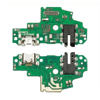 Разъём зарядки для Huawei P Smart (2017) на плате с микрофоном и компонентами